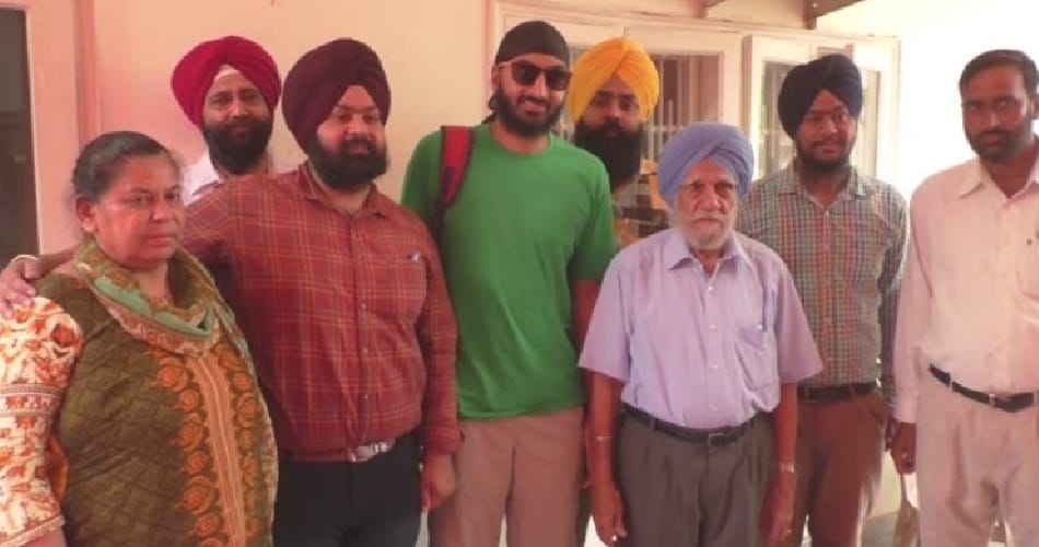 Monty Panesar came to his house for the first time