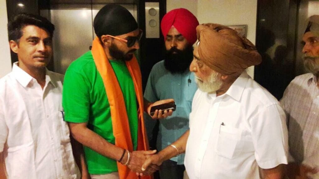 Monty Panesar came to his house for the first time