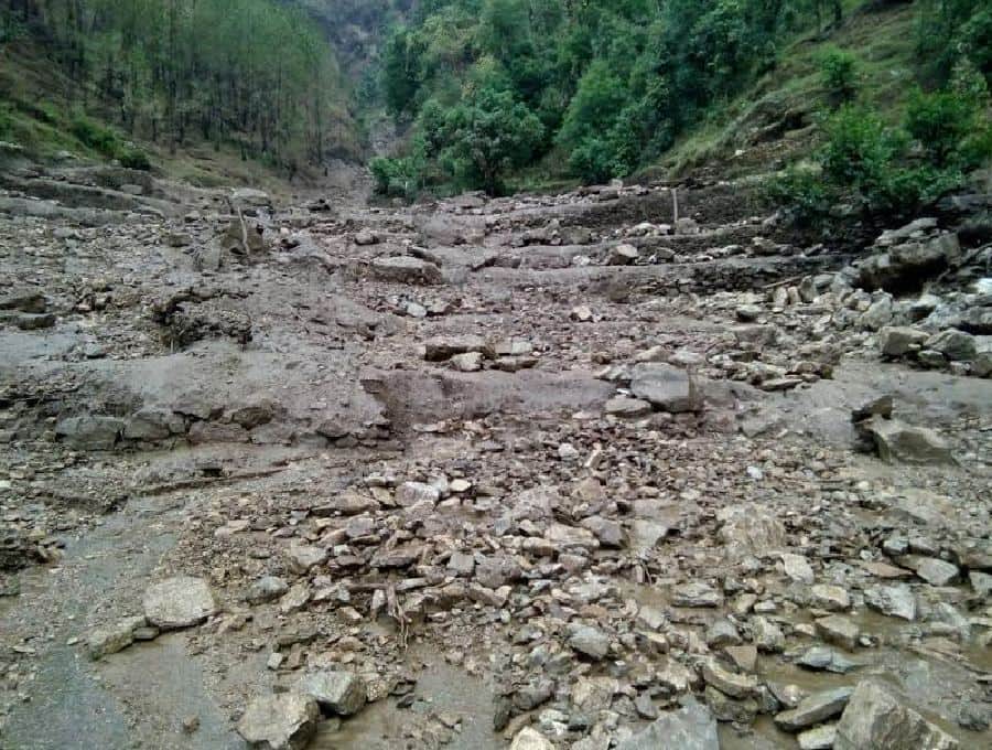 horrible photos of cloudburst in uttarakhand