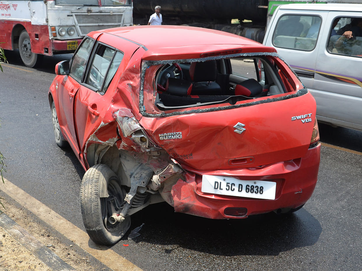 villager,s death in accident, four injured