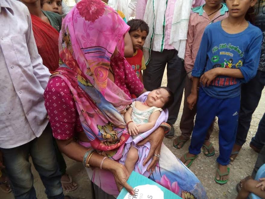 two month baby found in alwar forest area