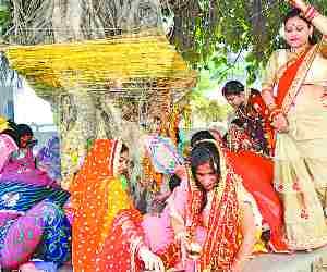 Women worshipped Bargad tree