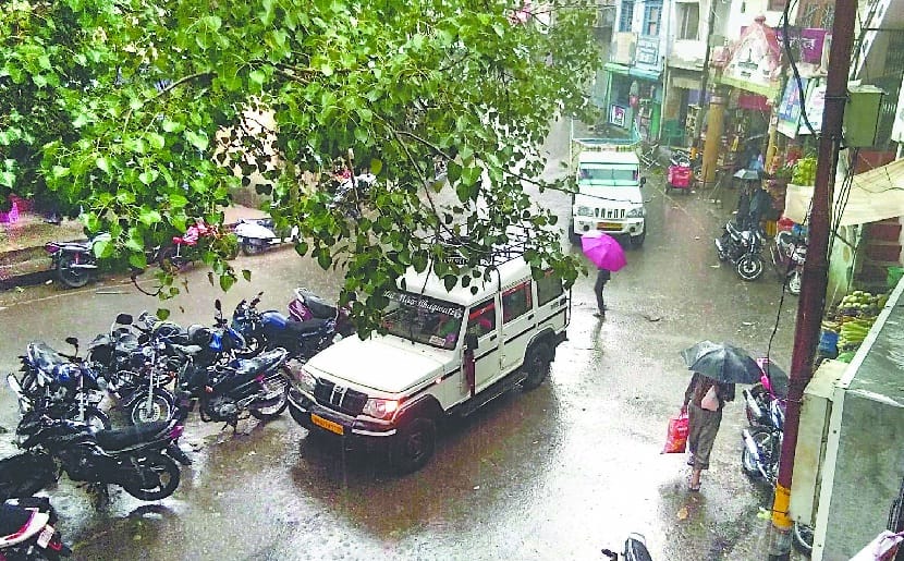 Torrential rains across the district