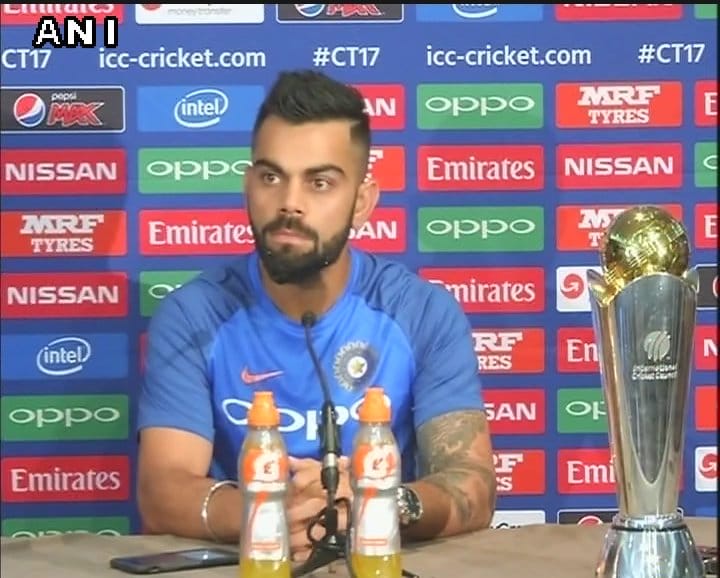 champions trophy 2017: Virat Kohli says our focus on game for that we are here 