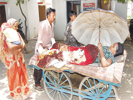 Throwing the lady out of the roof if the bike is not given in dowry
