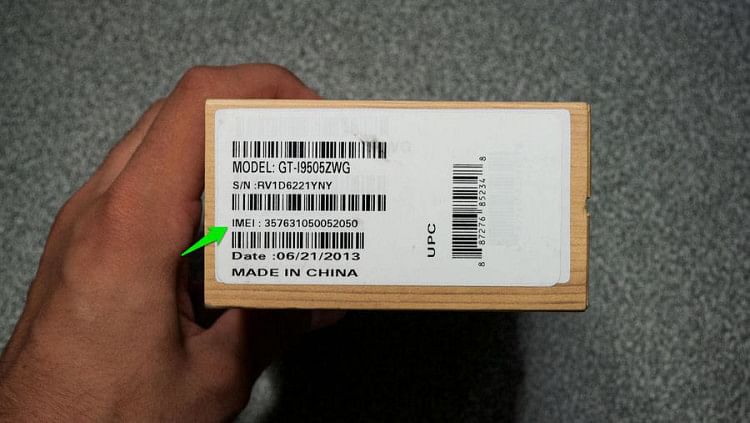 samsung box imei number