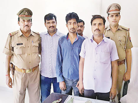 Dacoit caught in encounter, one shot himself