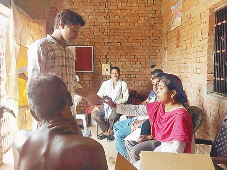 Health team has given medicines in Bhavani Sarai