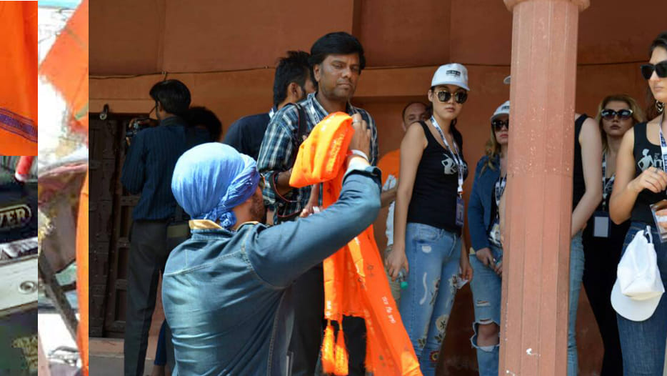 kanpuriya bhagwa colour shade rays in all up