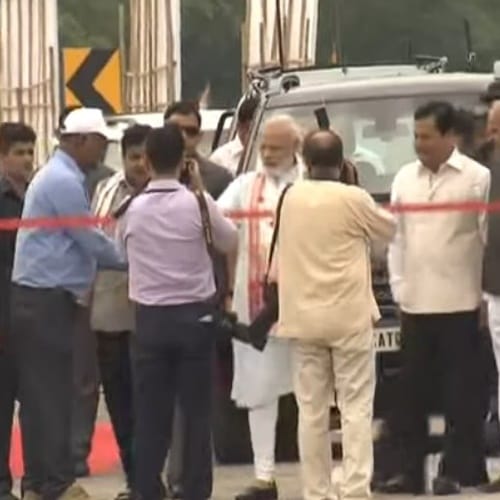 On Three Years Of Modi Government, Narendra Modi inaugurates Dhola-Sadia Bridge in Assam