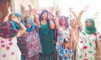 jind, drugs, ledies, protest,  harayana