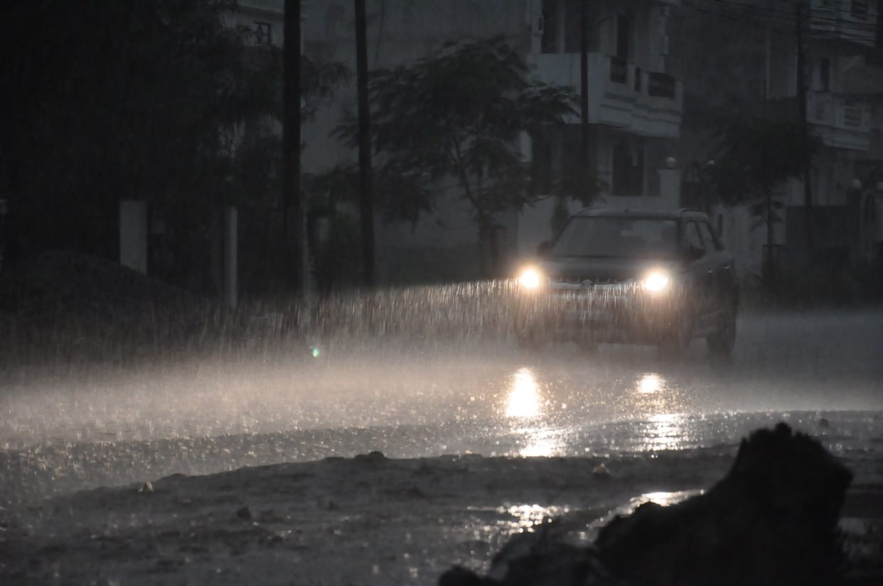 Temperature fell down due to rain