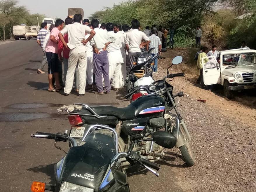 road accident in jodhpur, two die