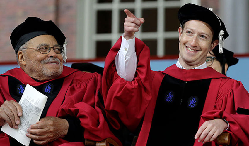 mark zuckerberg got his harvard degree after 13 years