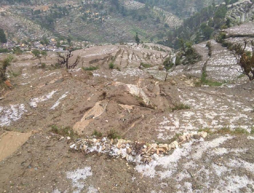 photos of rain and hailstorm like disaster in uttarakhand