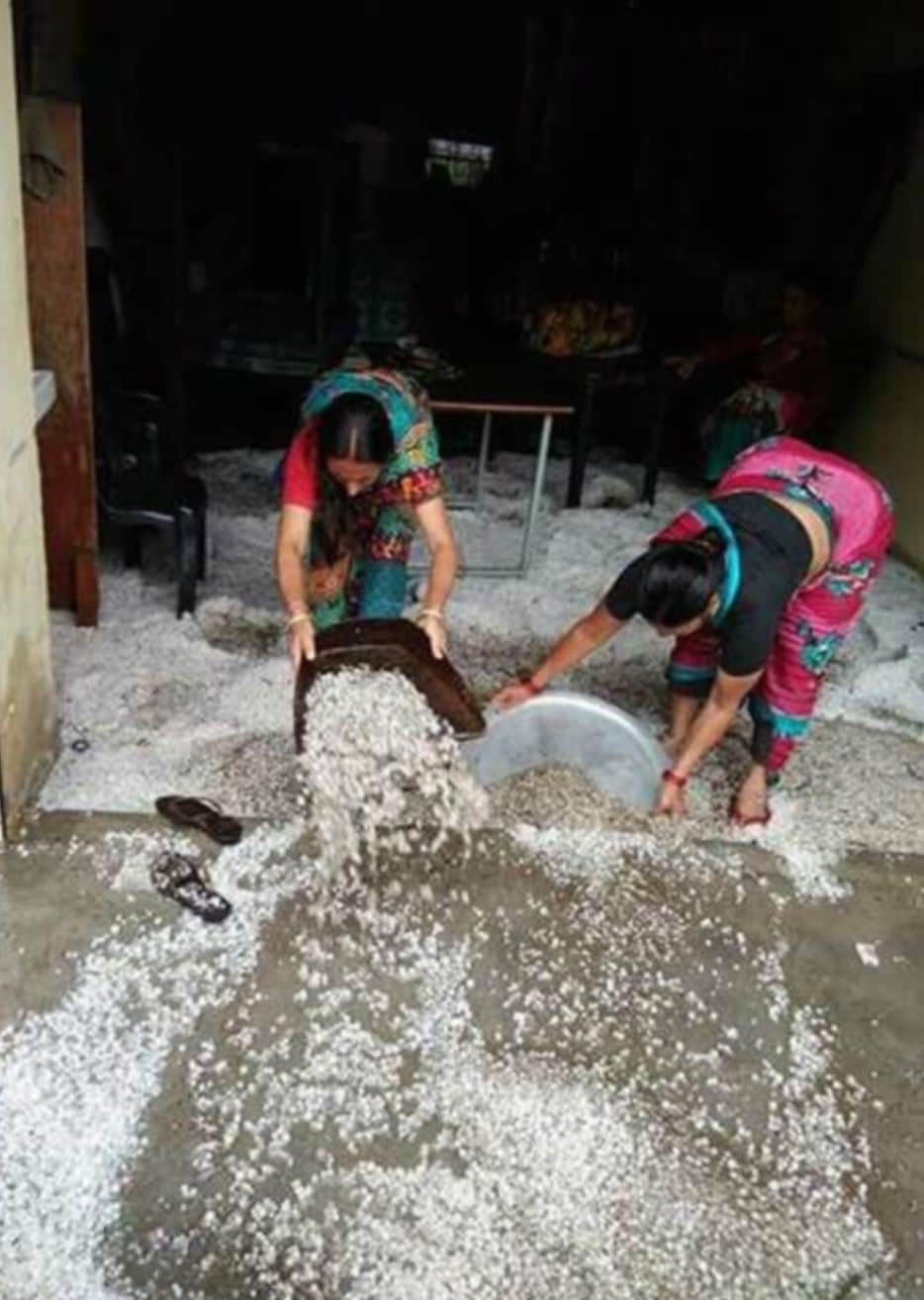 photos of rain and hailstorm like disaster in uttarakhand