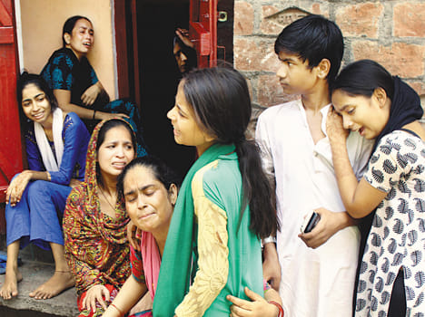 The young man shot himself in domestic discord