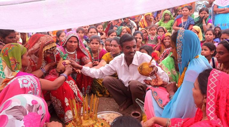 sisters in law marry each other in  Chhota Udepur Gujarat.