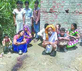 Village,s killing near the house