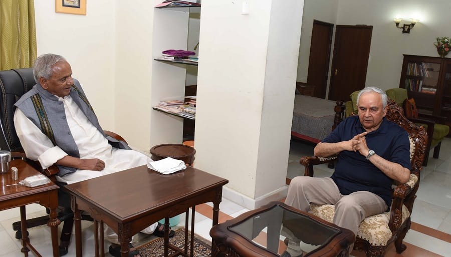 rajasthan governor kalyan singh meets mizoram governer in jaipur