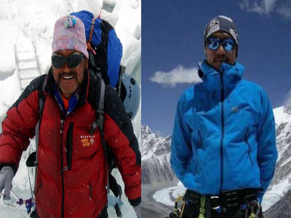 Padmashri lavaraj reached Everest peak with his team