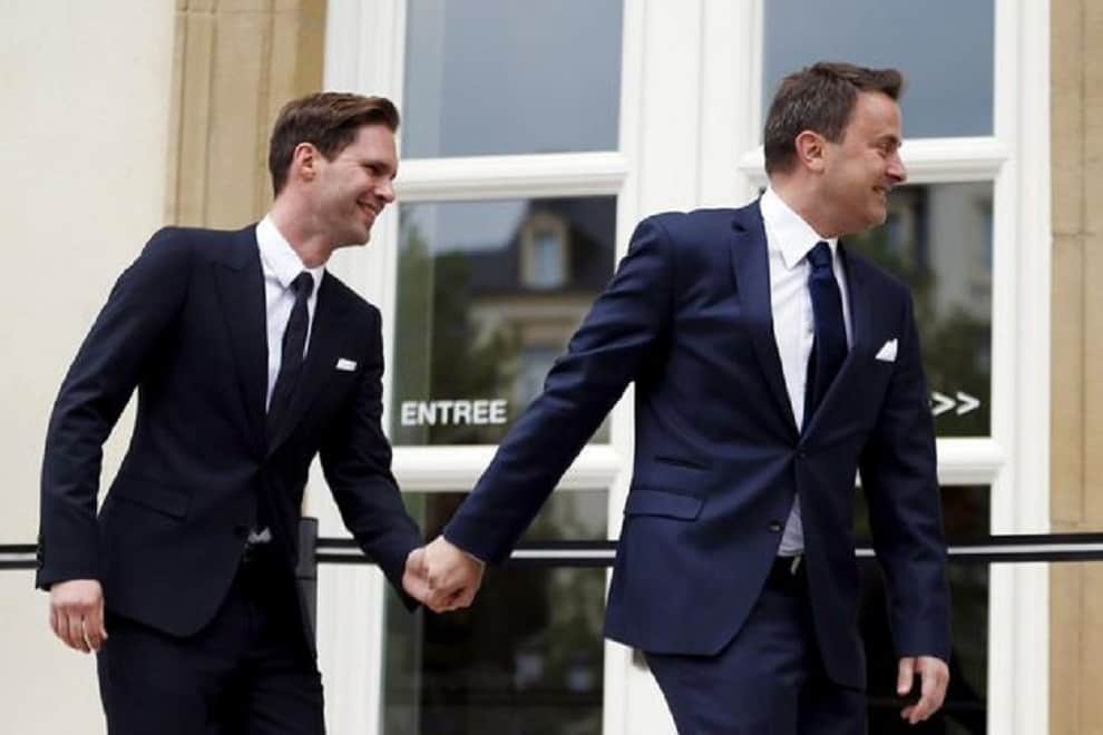 Luxembourg's 'first husband' joined world leaders' spouses for a photo
