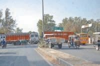 drivers, protest, road jaam, national highway, kaithal