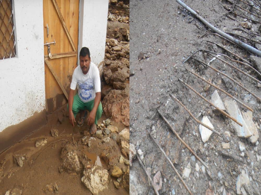 Dog struggle 19 hours under debris in almora