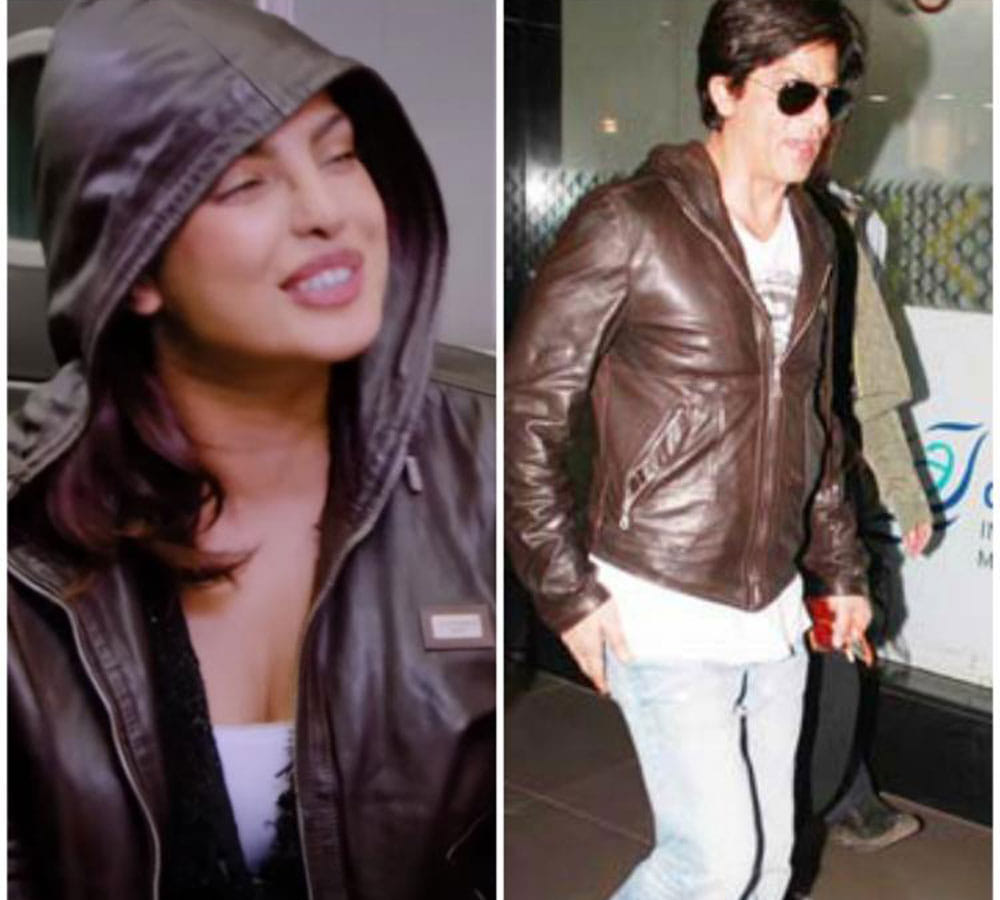 Priyanka Chopra jacket report first LIKES and then UN-LIKES tweet on Shah Rukh Khan