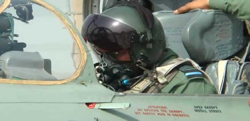 Indian Air Force Chief BS Dhanoa Flies MiG-21