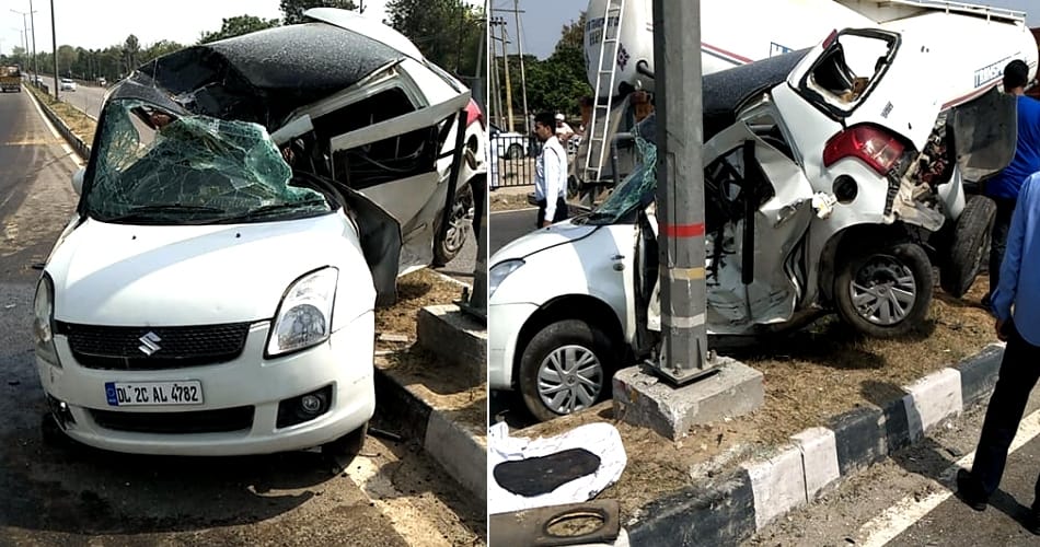 Bus crushed two youths