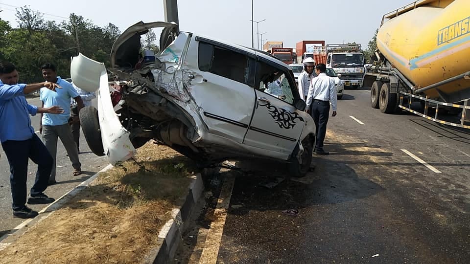 Big accident on National highway, karnal news