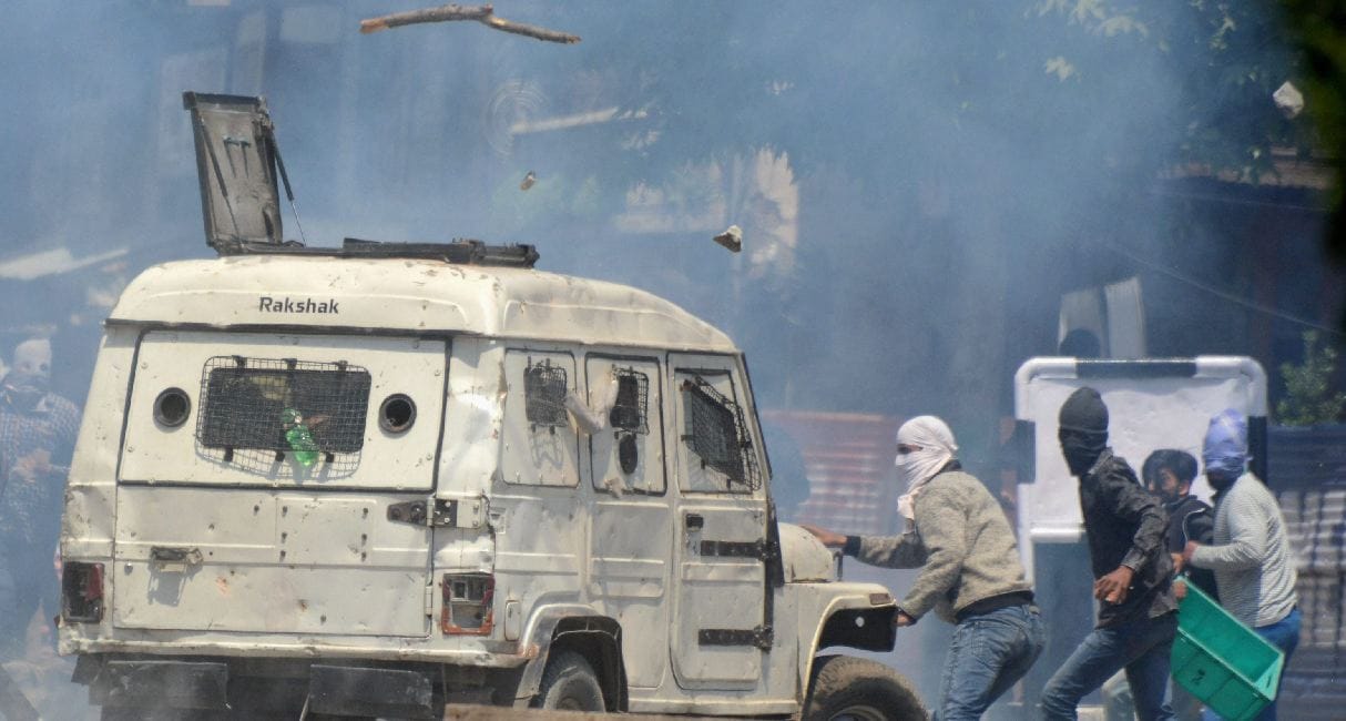 kashmir unrest after terrorist of hizbul killed