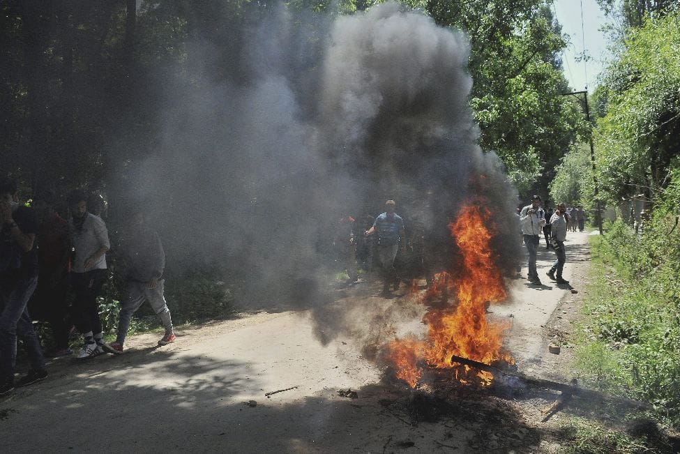 kashmir unrest after terrorist of hizbul killed