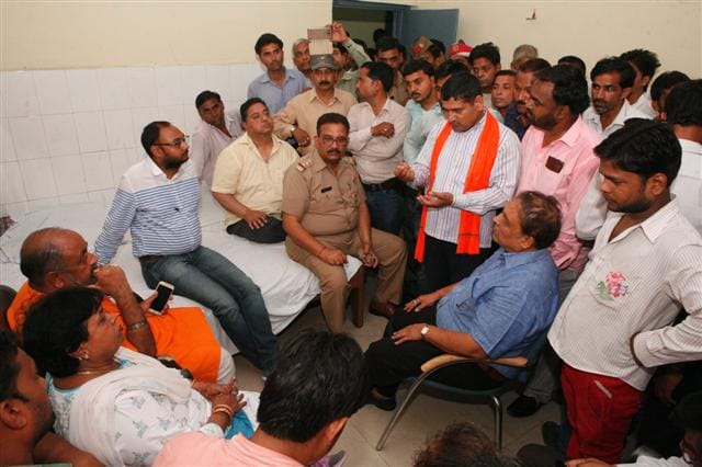 Massacre in district hospital on patient's death