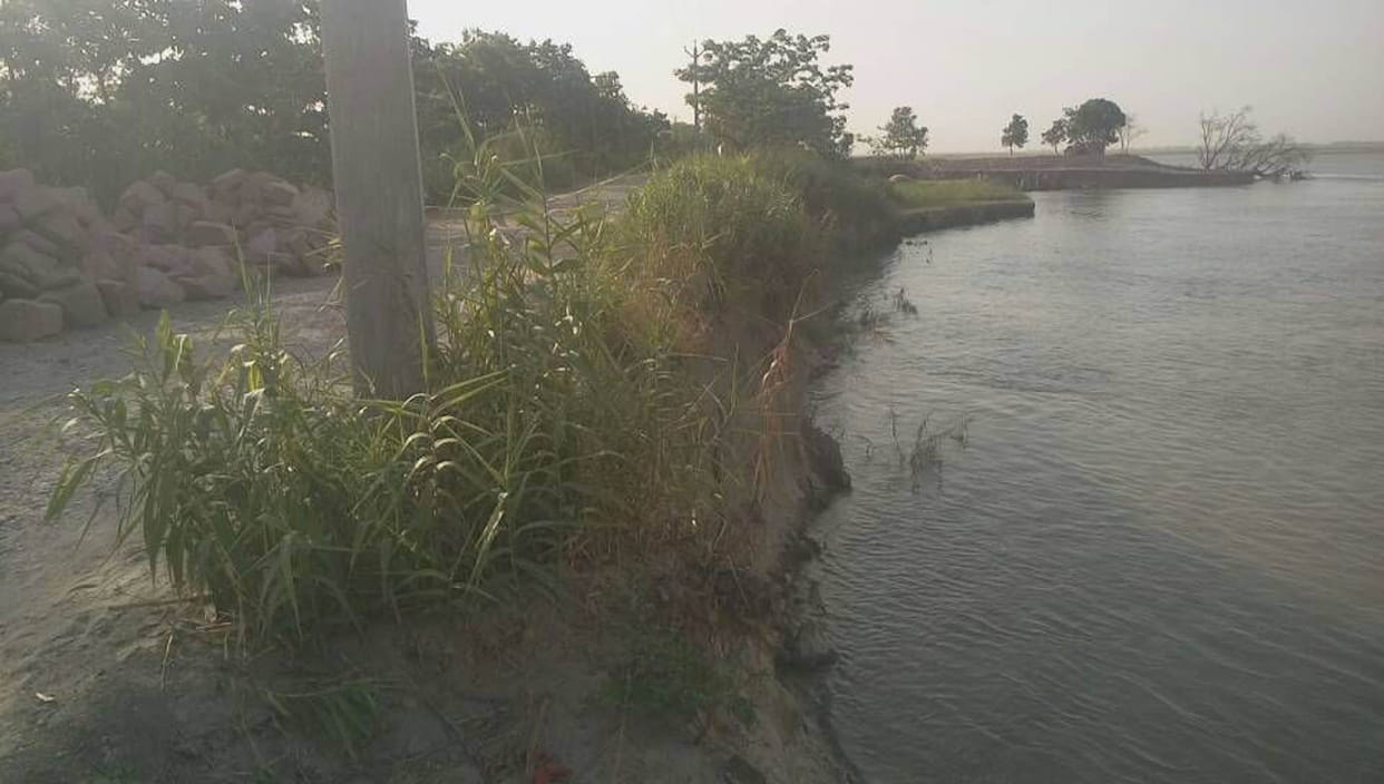 So far the rain cut and rat holes were not filled