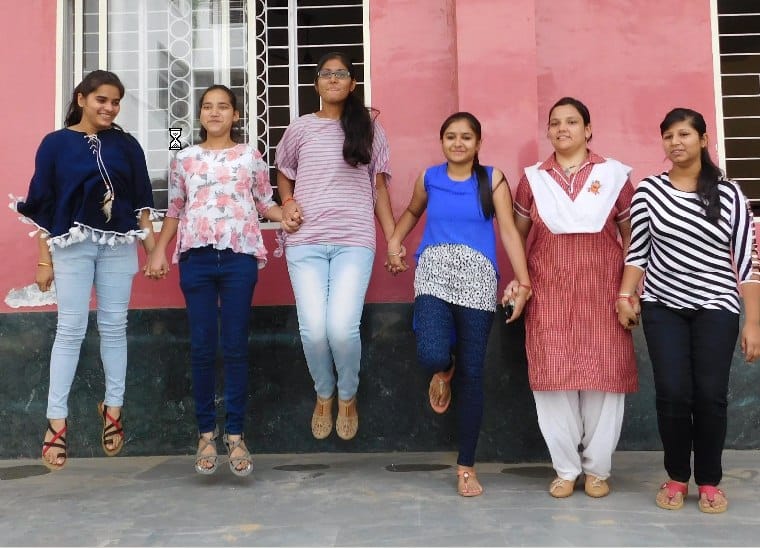 See the numbers and children jumping happily
