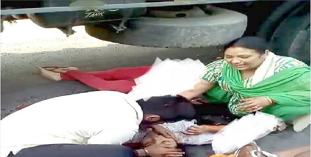 meerut accident: girl below truck was cut into two pieces, shouting- 'Save your mother', see video