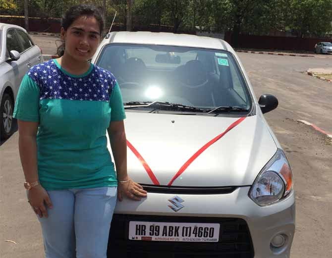 daughter top rank in cbse 12th result, father presented her car