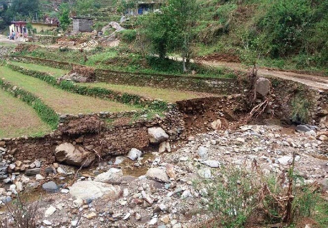 Heavy rains in Khwandi village devastation