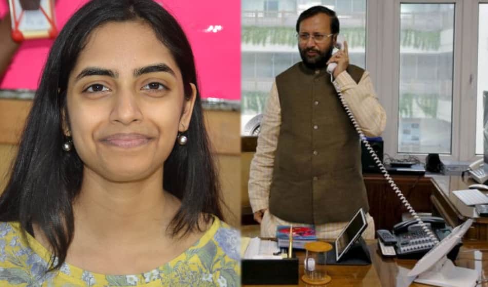 hrd minister prakash javadekar himself calls cbse 12th class topper raksha and informs her of result