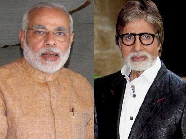 मोदी, अमिताभ बच्चन, ट्विटर 
