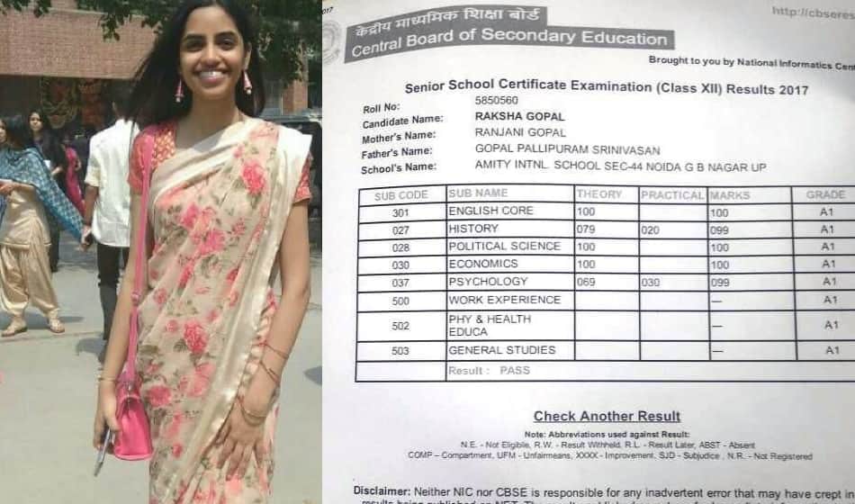 cbse all india class 12 topper raksha gopal, all interesting facts about her you need to know
