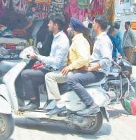 tripling, drive, no trific rule faloowing, ambala