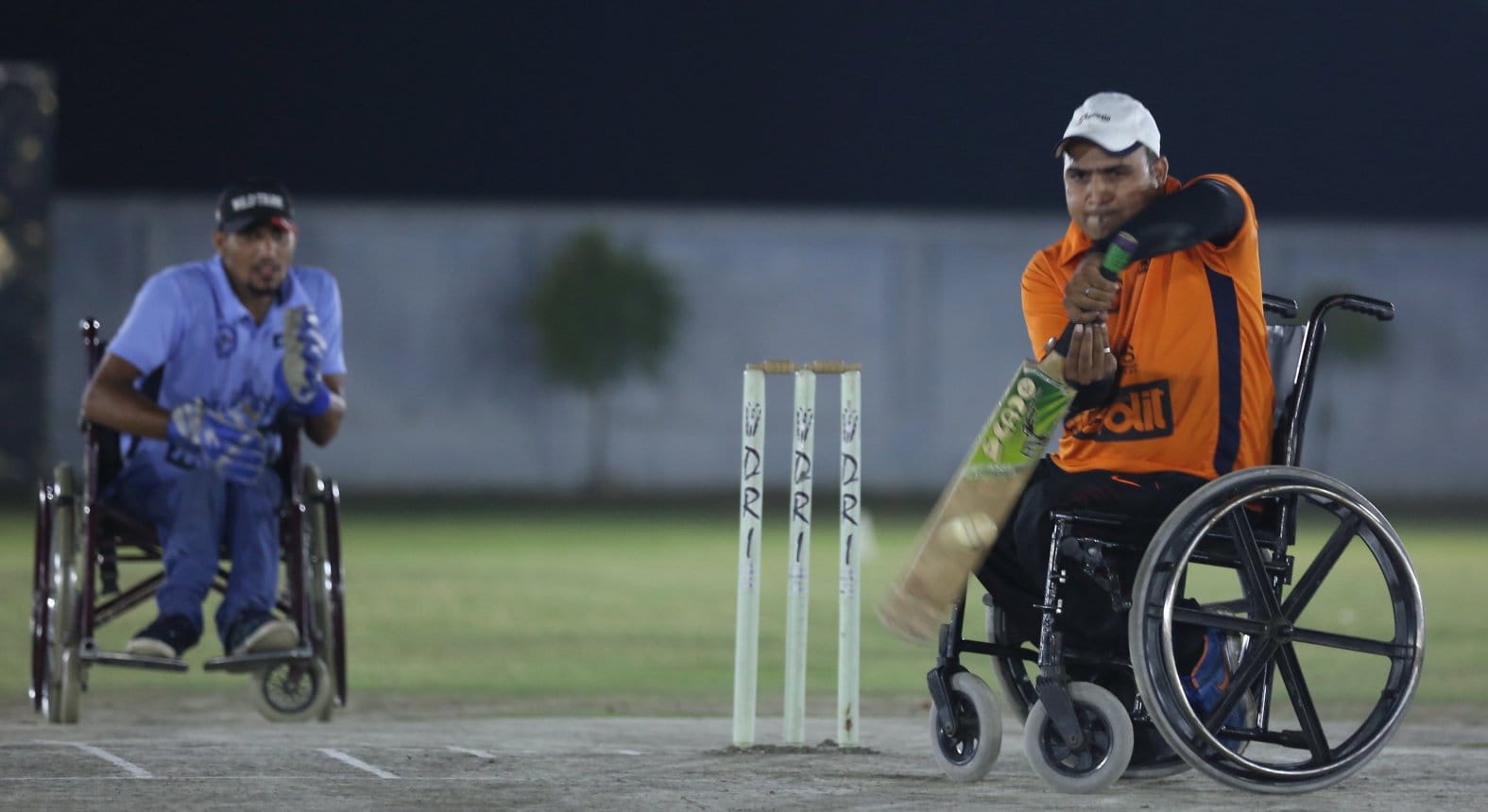 wheel chair cricket match in lucknow
