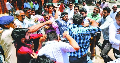 clash in panchayat election result 