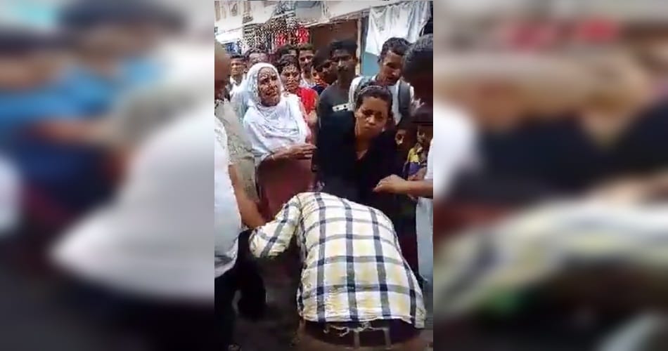 molestation with panipat lady, boy beating in market