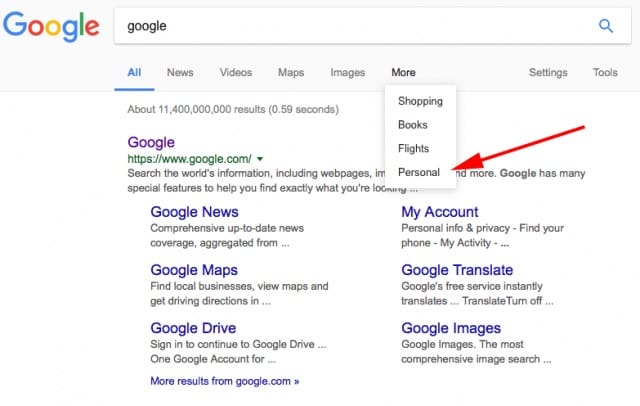 'Personal Tab' Get New Feature in Google