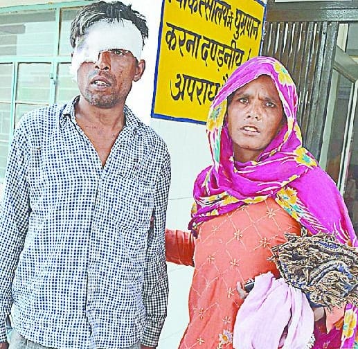 Husband also wife beaten 
