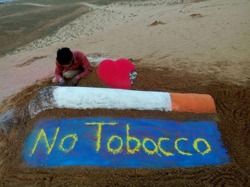 Artwork on sand